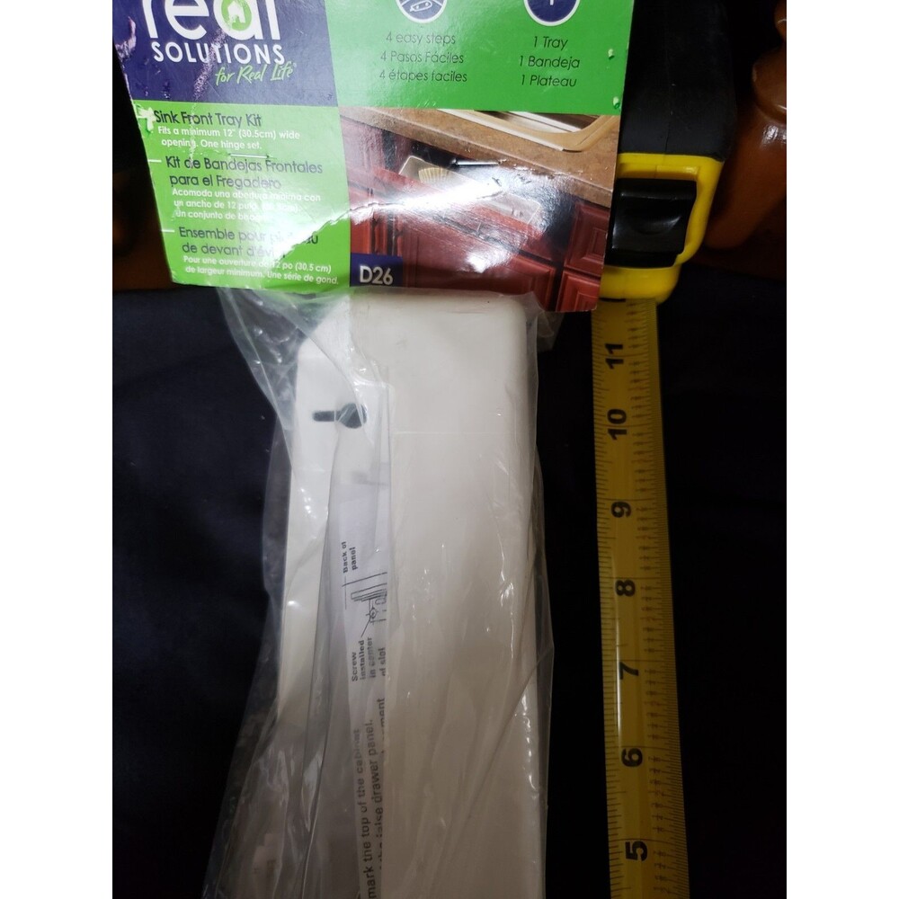 11" INCH - SINK FRONT TIP OUT TRAY SPONGE HOLDER KIT - COMPLETE - NEW 2007